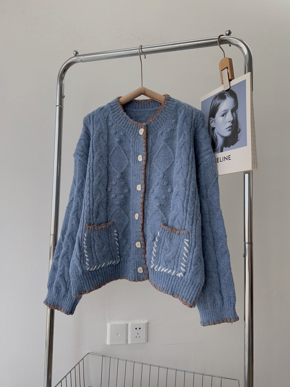 Warme Wollen Vest met Design
