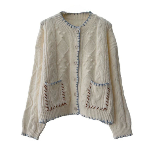 Warme Wollen Vest met Design