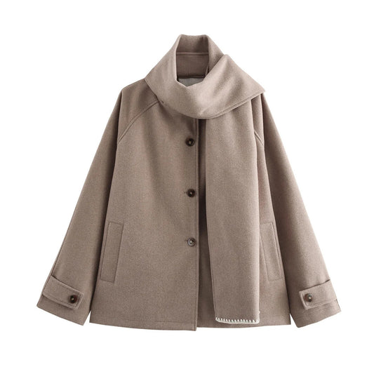 Populaire Dames Coat Met Sjaal
