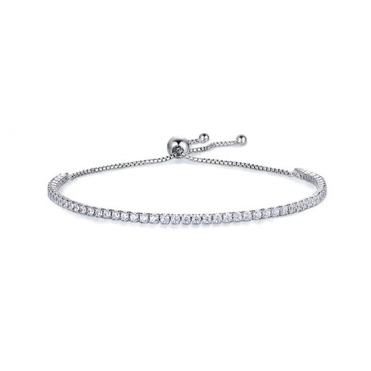 Armband met Zilveren Diamanten
