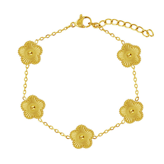 Armband Klaver Goud
